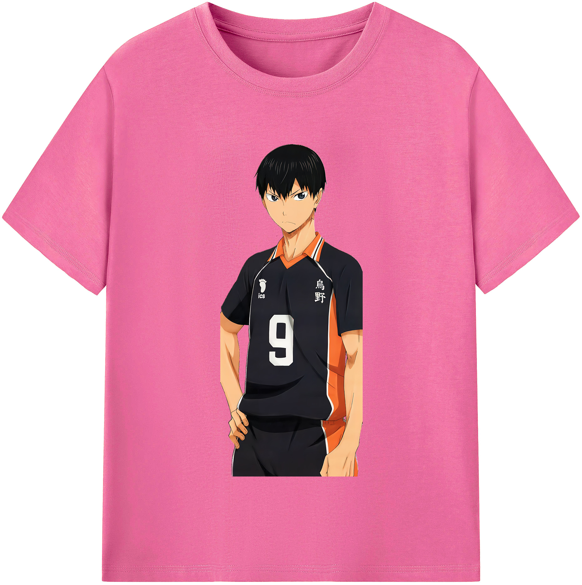 （画像用） ハイキュー!! Haikyu!! レディースカジュアルプリントTシャツ（綿100％）